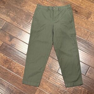 NWT J. Crew Women’s Olive Green Cropped Utility Pants